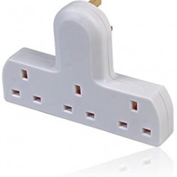 Unswitched 3-Way Plug Adaptor 13A 250V - 2358